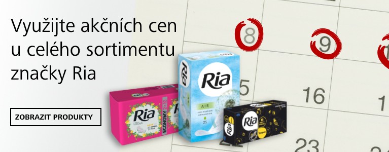 Využijte akčních cen  u celého sortimentu  značky Ria
