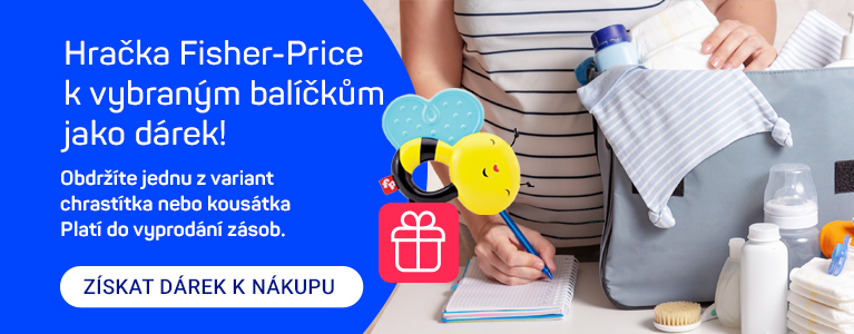 Hračka  Fisher-Price  k vybraným  balíčkům  jako dárek!