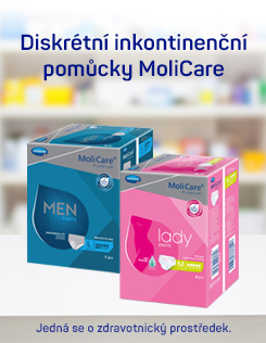 Diskrétní inkontinenční pomůcky MoliCare