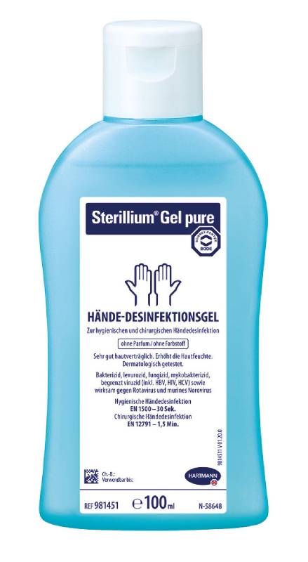 Šetrná alkoholová dezinfekce na ruce  Sterillium Gel pure