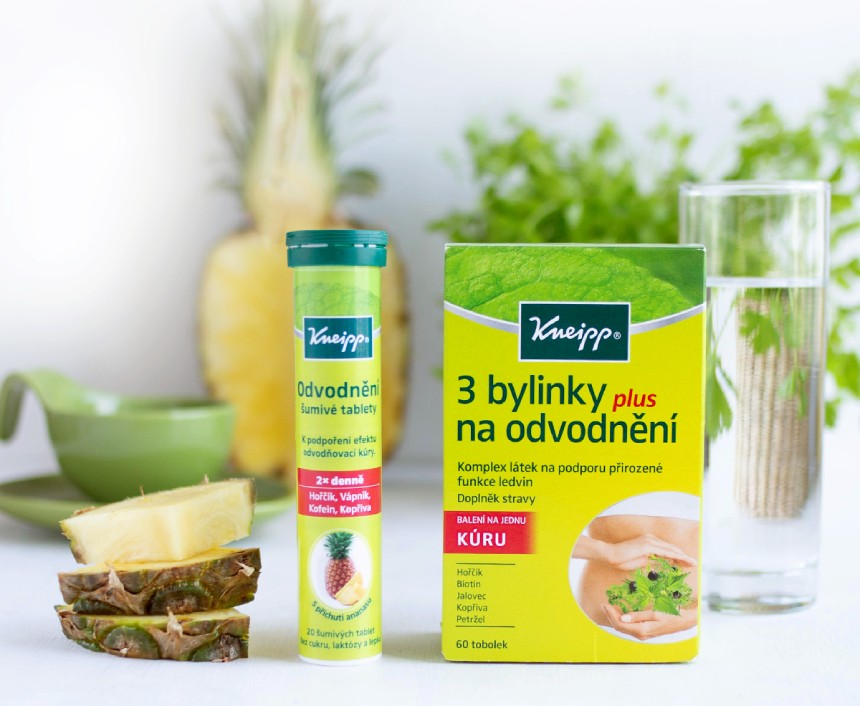 S hubnutím Vám pomohou 3 bylinky na odvodnění a šumivé tablety