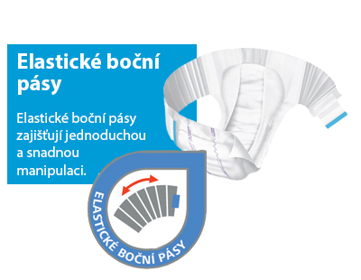 MoliCare Elastic s pružným bočním pásem pro snadnou manipulaci