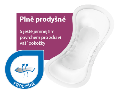 Inkontinenční vložky MoliCare Pads jsou vysoce prodyšného 