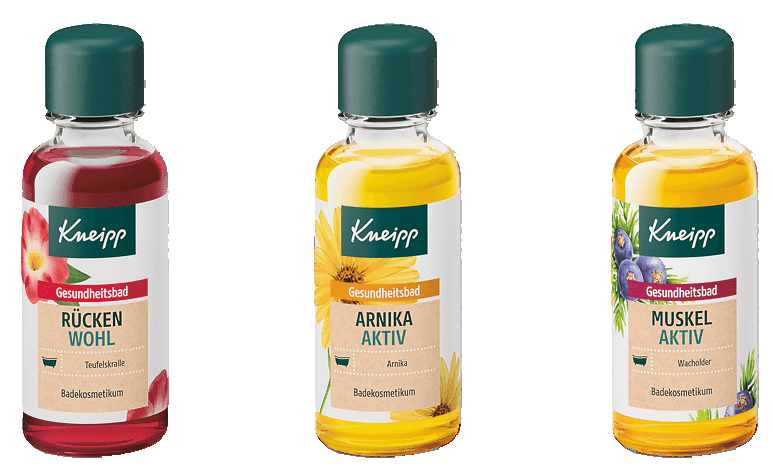 Obsah Kneipp dárkové sady tří bylinných olejů do koupele