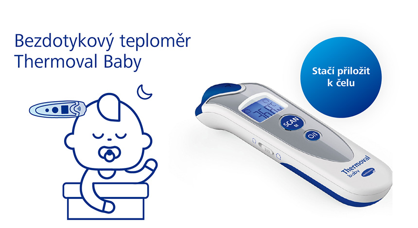 Bezdotykový teploměr Thermoval baby