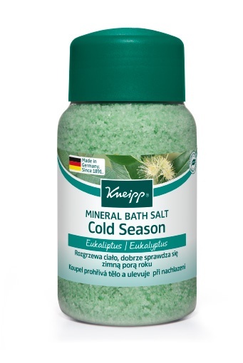 Soľ do kúpeľa Kneipp Prechladnutie z výťažkov eukalyptu 500 g