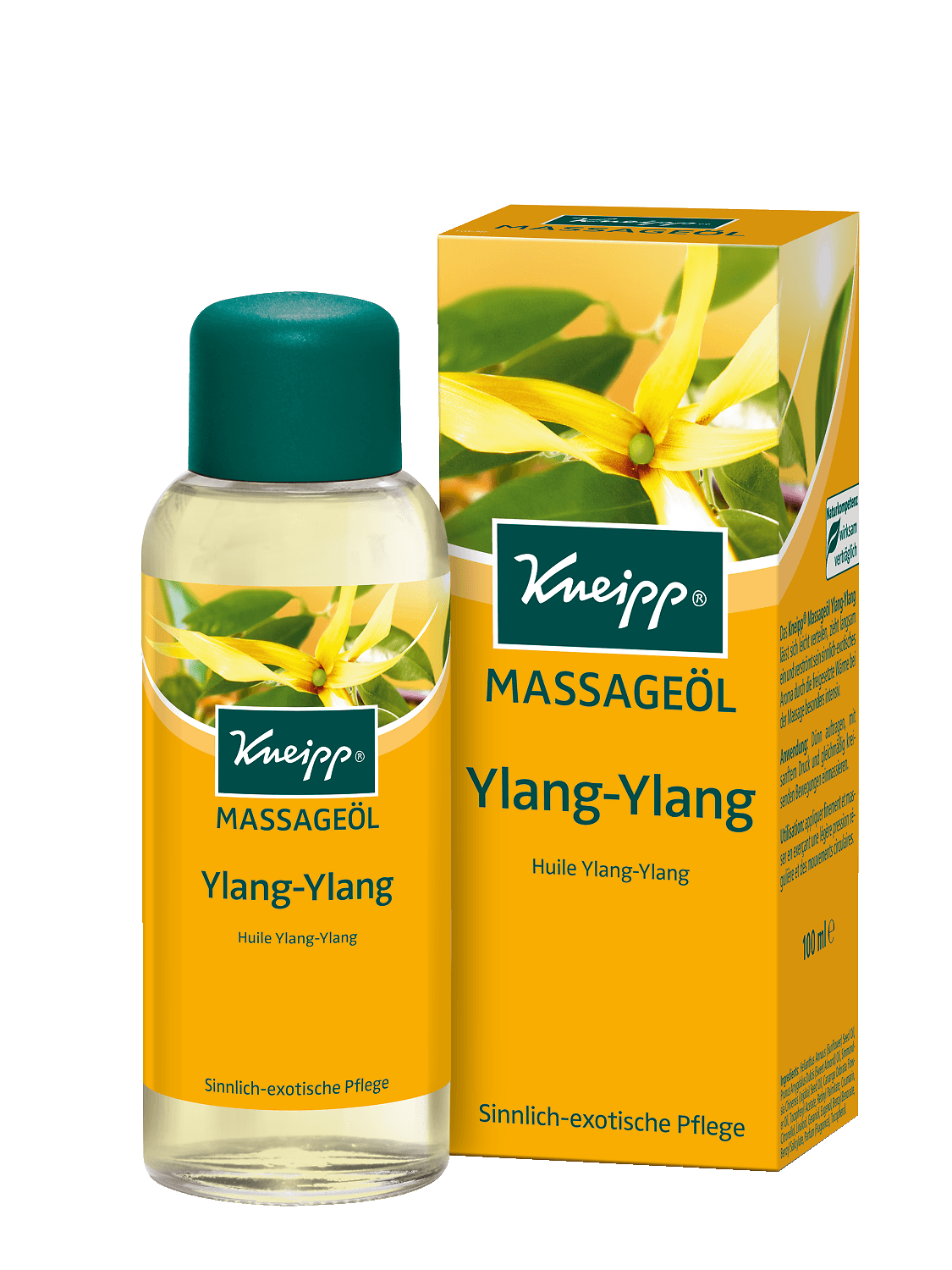 Masážny olej Kneipp Ylang-Ylang s éterickým olejom z ylang-ylang 100 ml