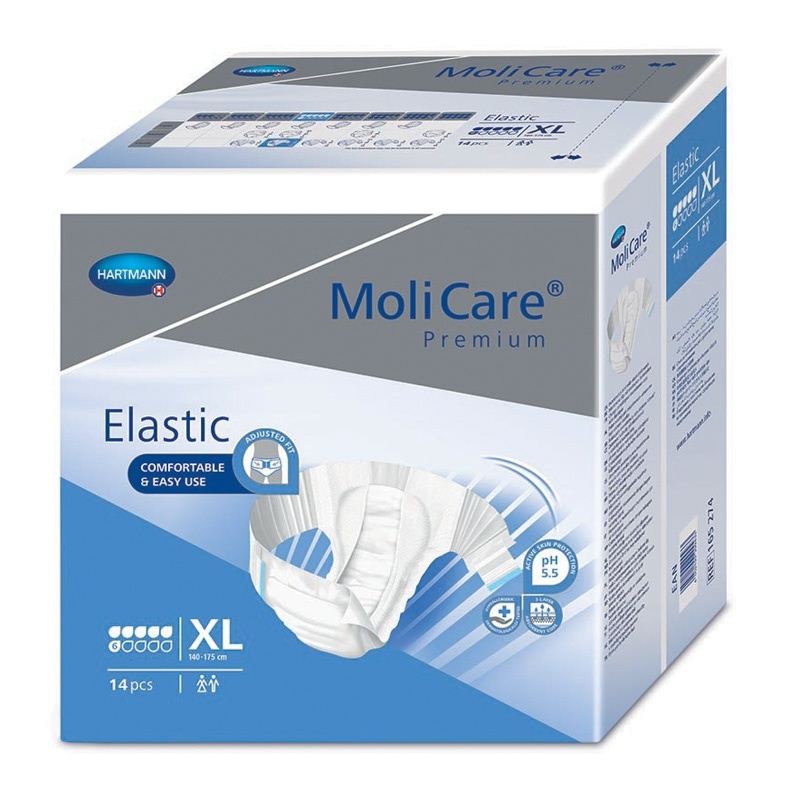 Inkontinenční kalhotky MoliCare Elastic 6 kapek velikosti XL