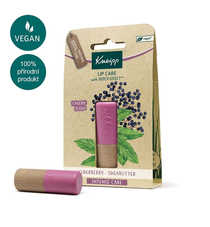 Přírodní balzám na rty Kneipp s vůní černého bezu