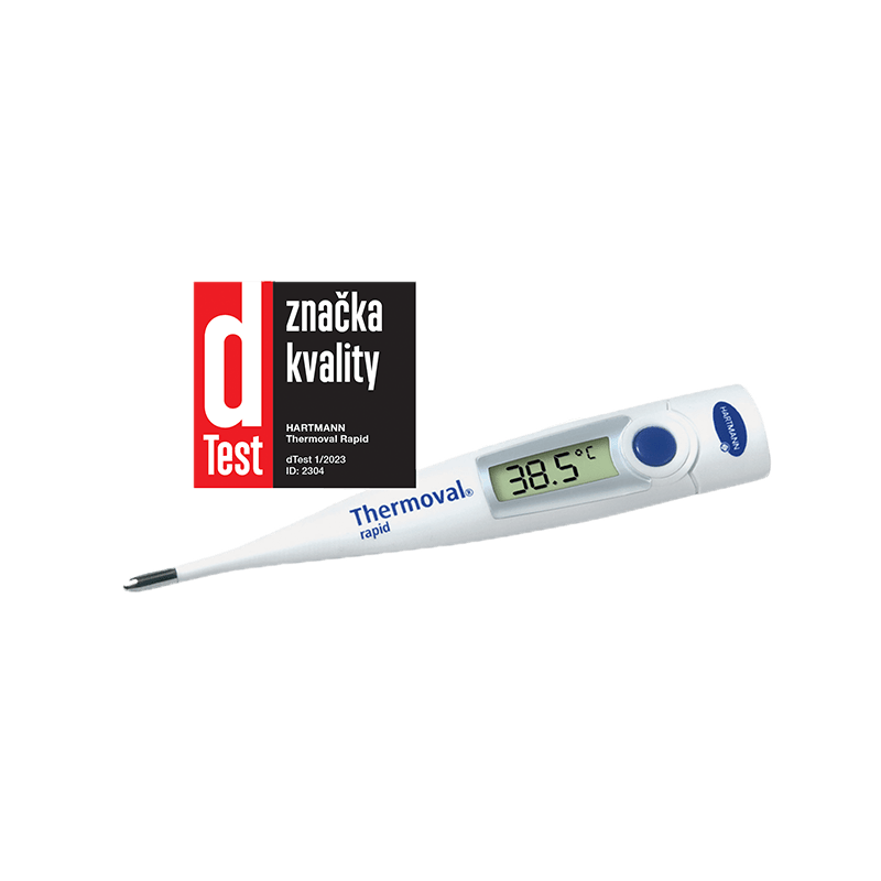Digitální teploměr Thermoval rapid - značka dTestu