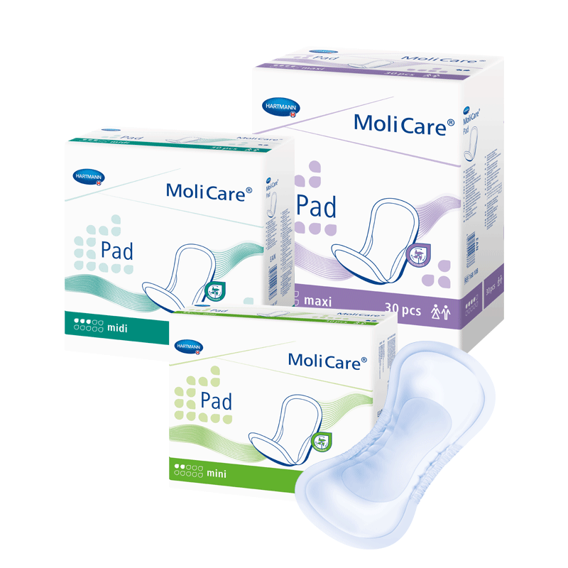 Dámské inkontinenční vložky MoliCarre Pad pro lehký únik moči