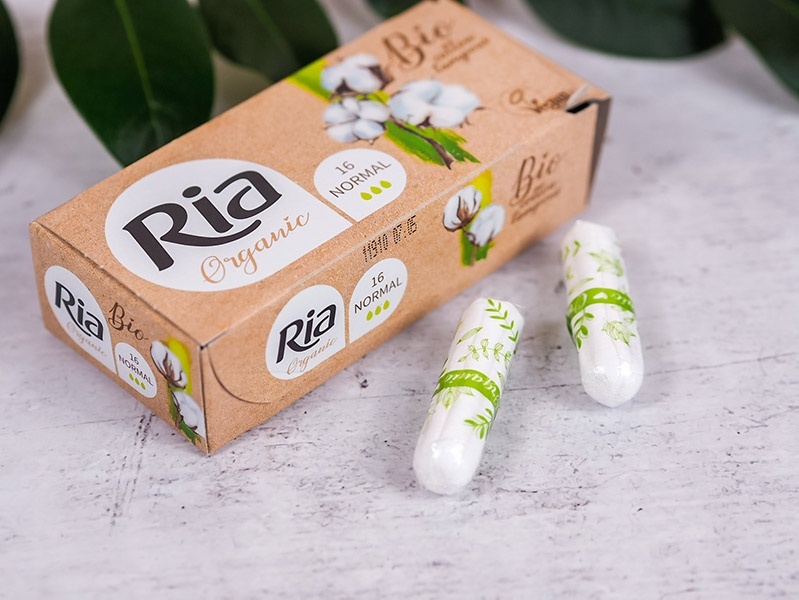 Dámské tampóny Ria Organic Normal ze 100% bio bavlny