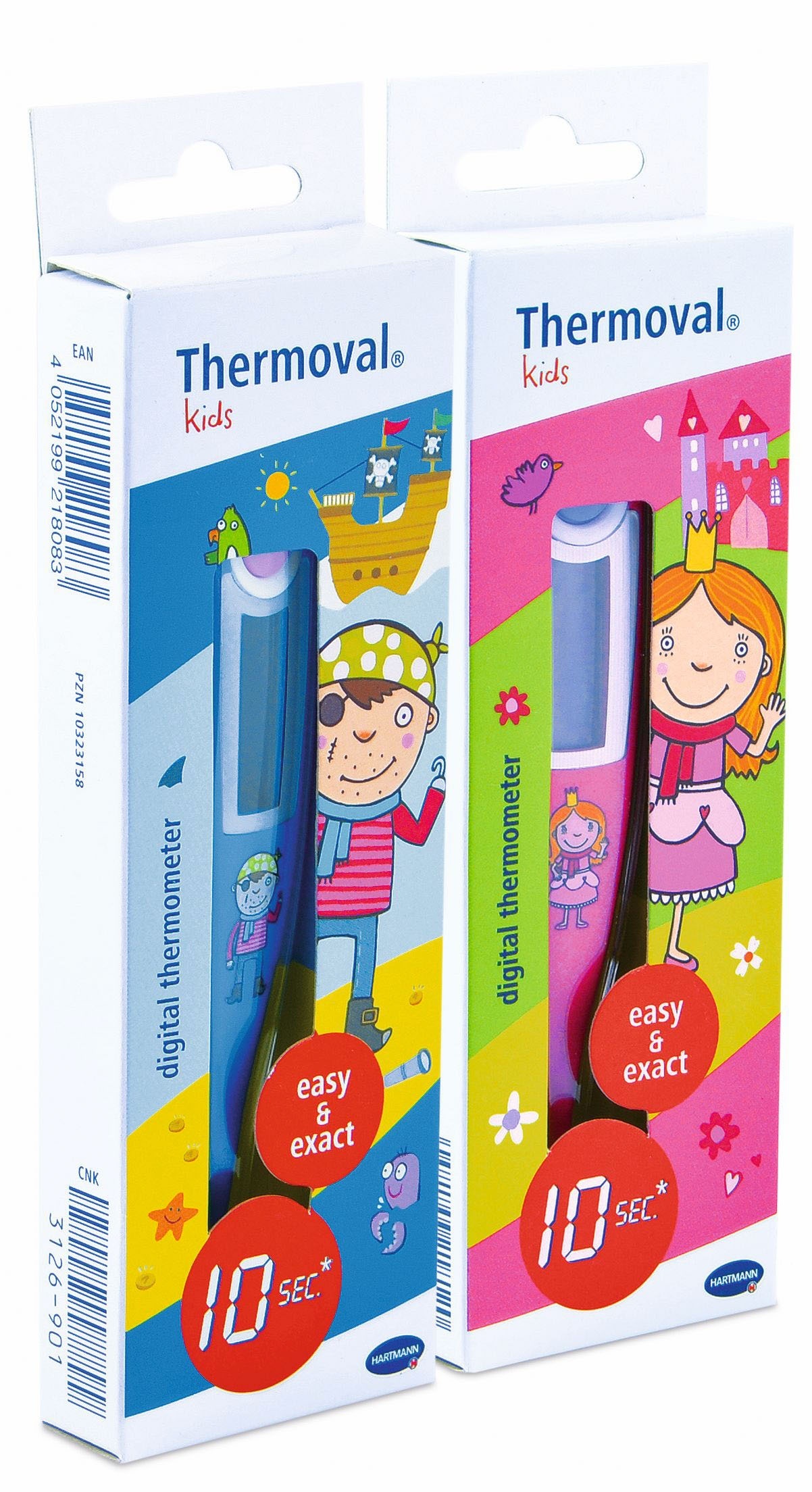 Dětské teploměry Thermoval kids ve dvou variantách