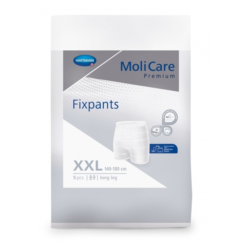 Fixační kalhotky MoliCare Premium FIXPANTS pro fixaci vložek a vložných plen velikost XXL - dlouhé