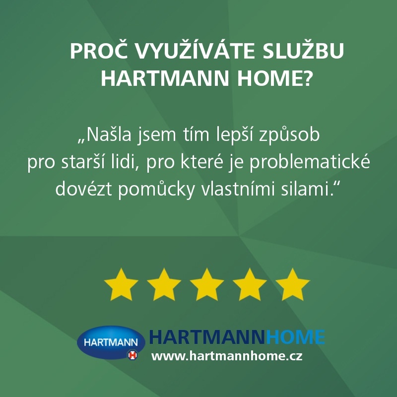 HARTMANN HOME jako lepší způsob pro starší lidi trpící únikem moči