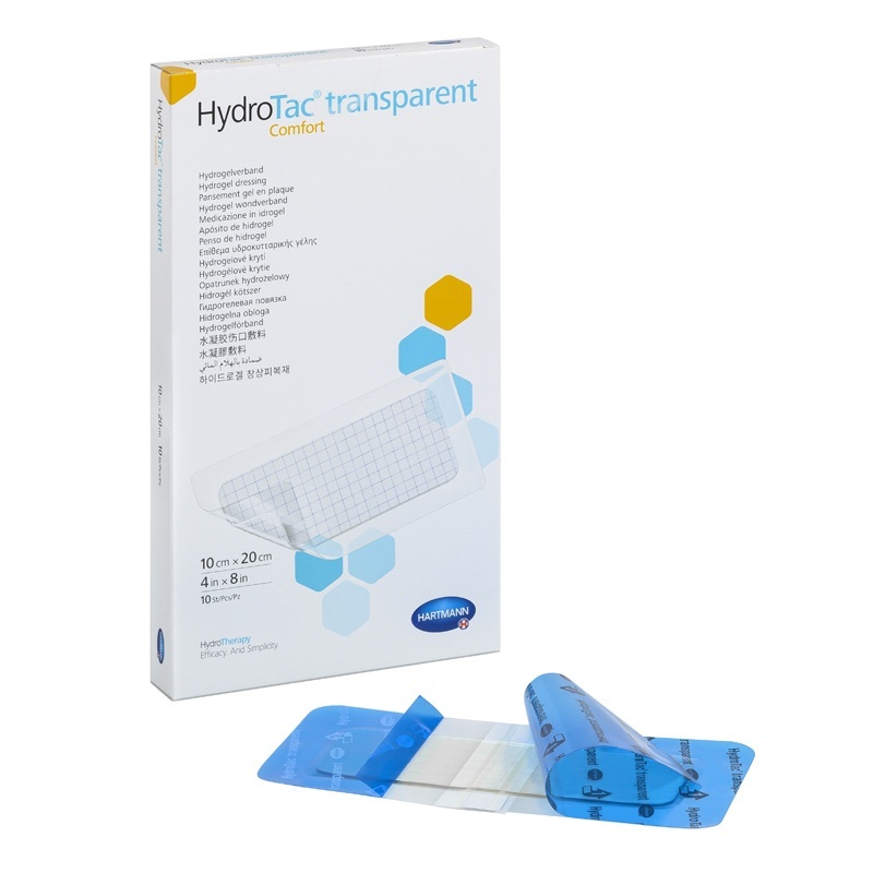 Hydrogelový obvaz HydroTac Transparent Comfort 10 x 20 cm