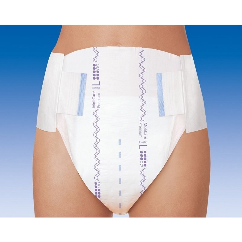 Inkontinenční kalhotky s elastickými bočními pásy vhodné pro těžkou inkontinenci