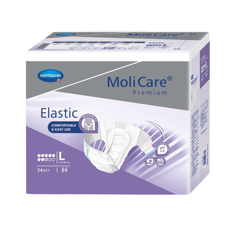 Inkontinenční kalhotky MoliCare Elastic 8 kapek velikosti L pro těžký únik moči