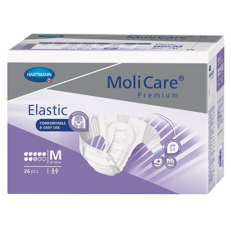 Inkontinenční kalhotky MoliCare Elastic 8 kapek velikosti M pro těžký únik moči
