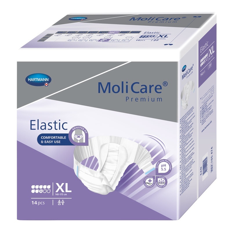 Inkontinenční kalhotky MoliCare Elastic 8 kapek velikosti XL pro těžký únik moči