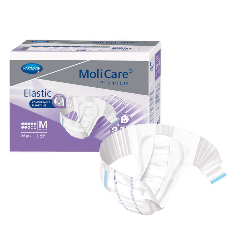 Inkontinenční kalhotky MoliCare Elastic 8 kapek pro noční použití při těžké inkontinenci