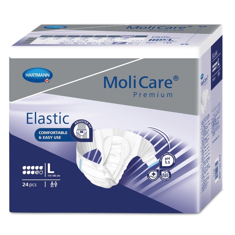 Noční inkontinenční kalhotky MoliCare Elastic 9 kapek velikost L