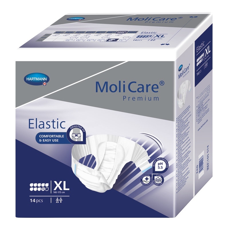 Noční inkontinenční kalhotky MoliCare Elastic 9 kapek velikost XL