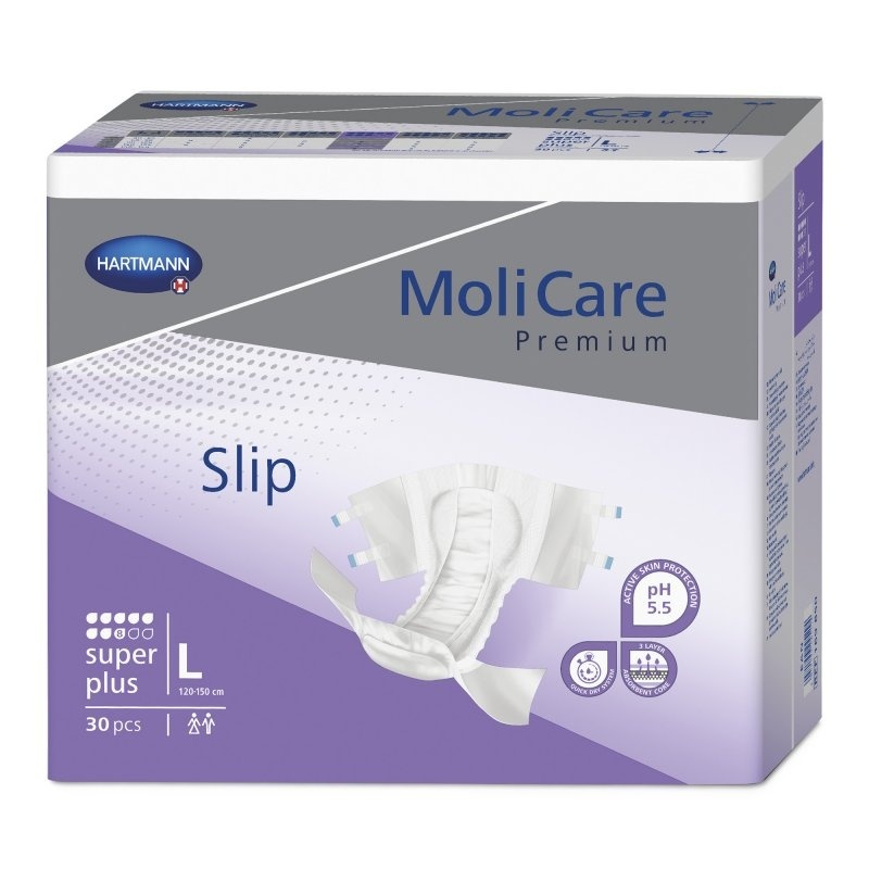 Inkontinenční zalepovací kalhotky MoliCare Premium 8 kapek velikosti L pro těžký únik moči i stolice
