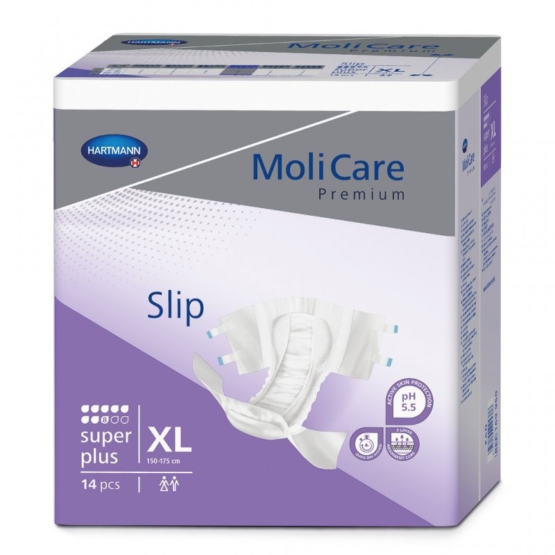 Inkontinenční zalepovací kalhotky MoliCare Premium 8 kapek velikosti XL pro těžký únik moči a stolice