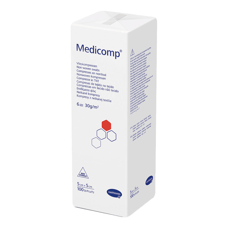 Medicomp nesterilní 5 x 5 cm 100 ks