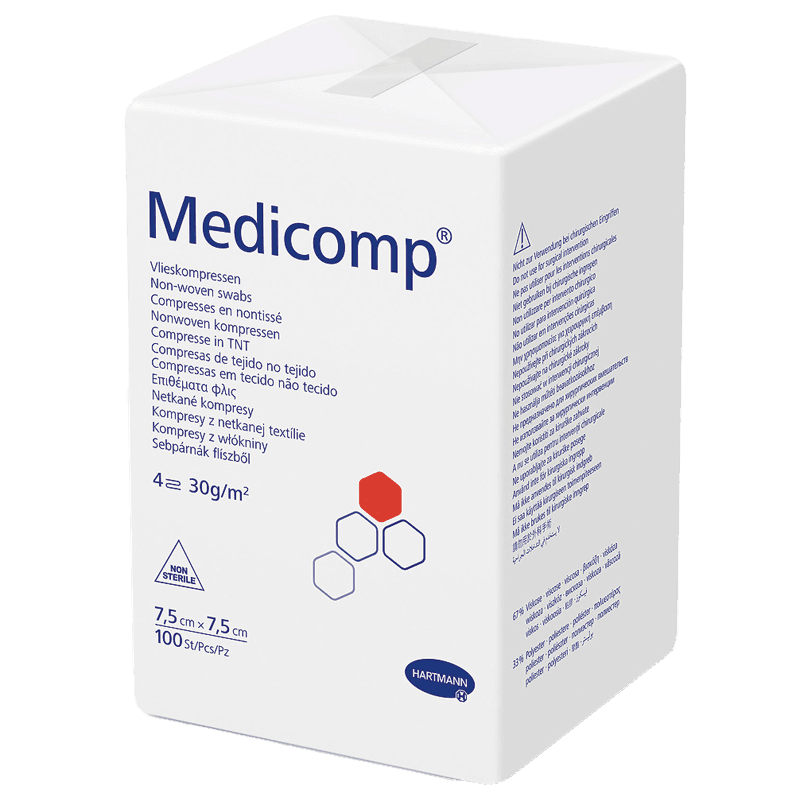 Medicomp nesterilní 7,5 x 7,5 cm 100 ks