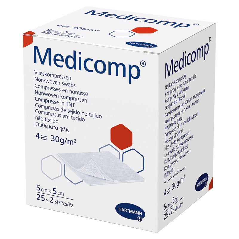 Medicomp sterilní 5 x 5 cm 25 x 2 ks