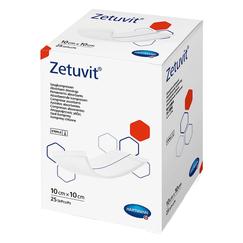 Zetuvit sterilní 10 x 10 cm 25 ks