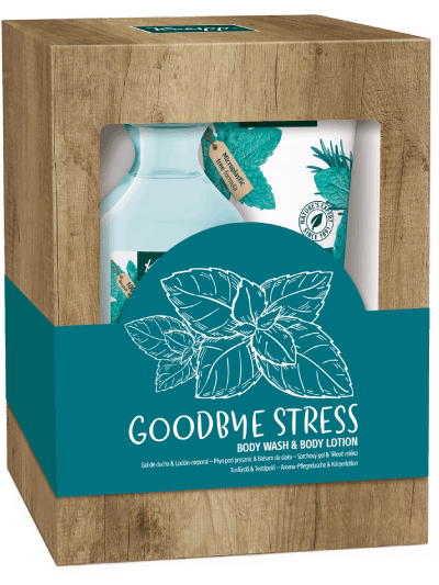 Kneipp Dárková sada sprchový gel a tělové mléko Goodbye Stress