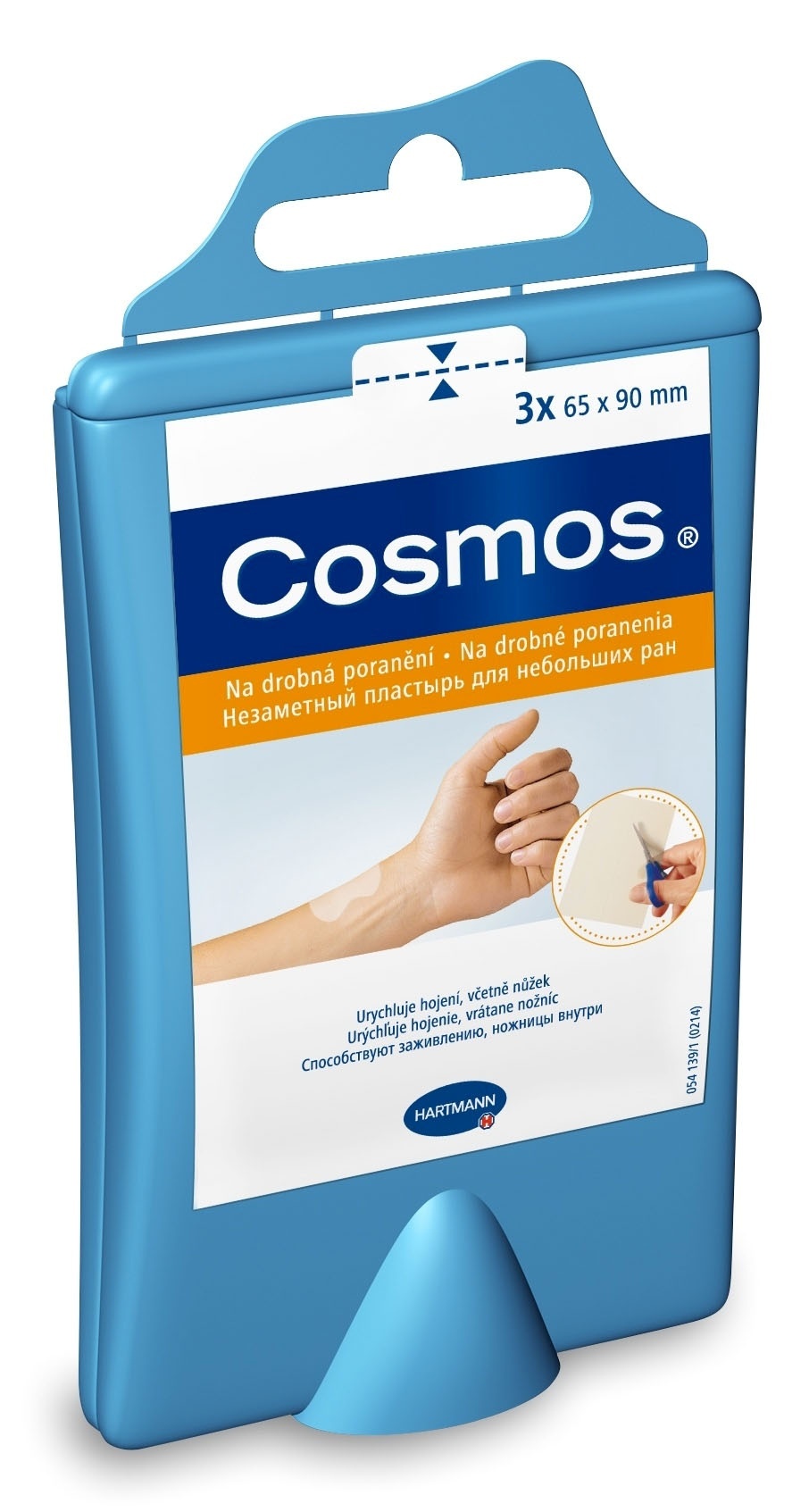 Náplast na drobná poranění Cosmos 65 × 90 mm 3 ks