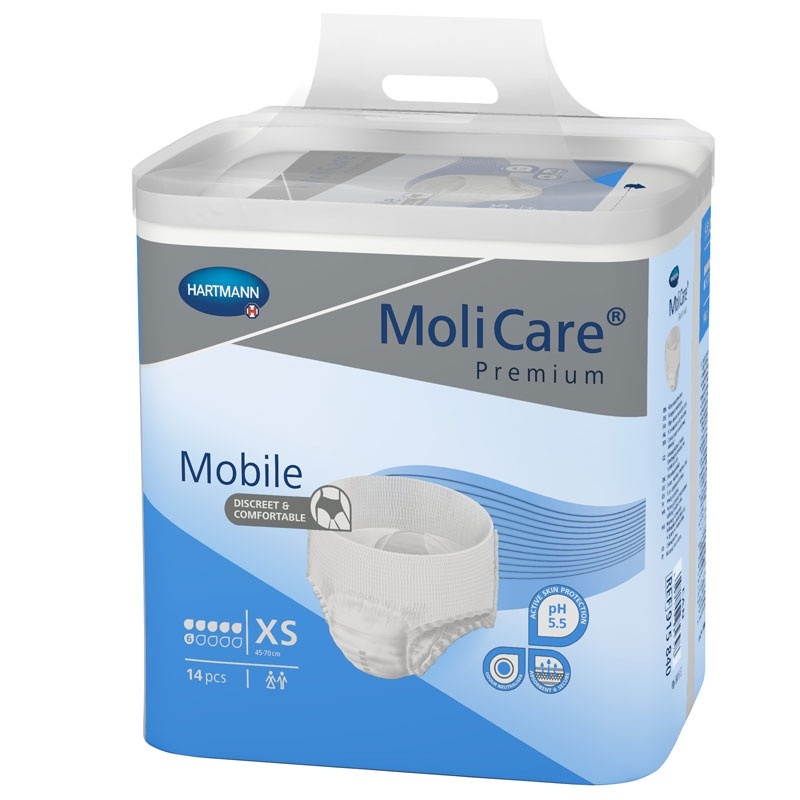 Natahovací kalhotky MoliCare Mobile 6 kapek velikost XS
