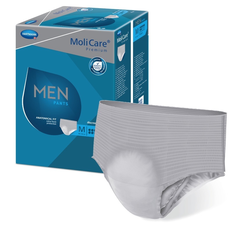 Pánské inkontinenční pomůcky MoliCare Men Pants 7 kapek pro střední a těžký únik moči