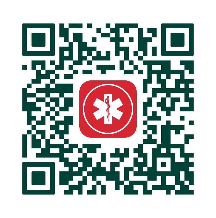 QR kód pro stažení aplikace Záchranka