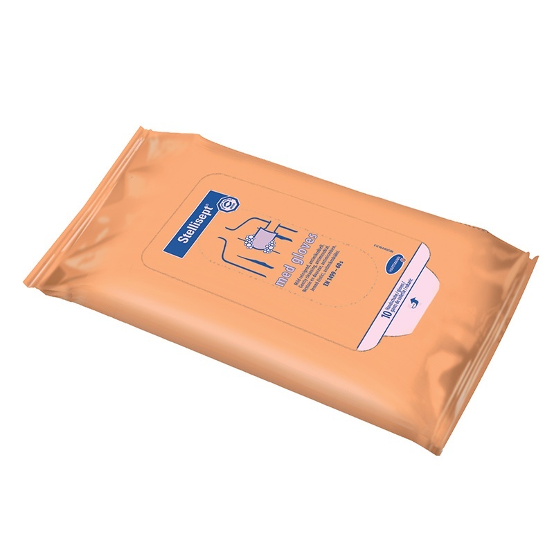 Vlhčené rukavice Stellisept® med gloves