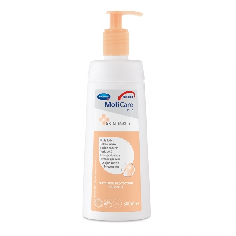Tělové mléko MoliCare Skin díky kreatinu hydratuje pokožku celého těla