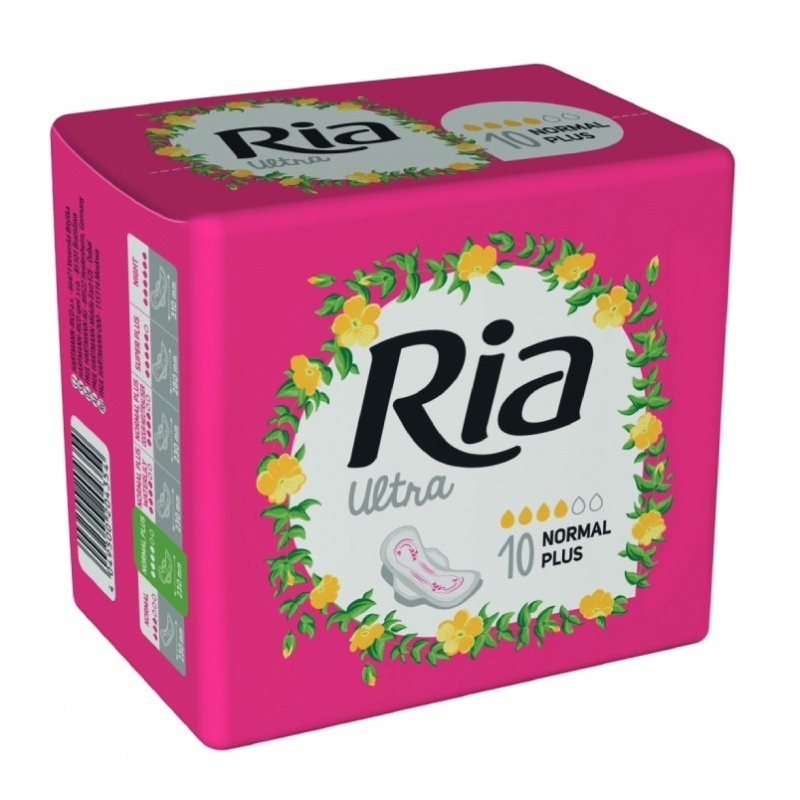 Dámské vložky Ria Ultra Normal Plus 10 - s křidélky