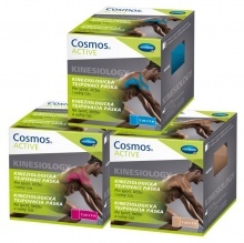 Kineziologické tejpovací pásky Cosmos ACTIVE ve 3 barvách